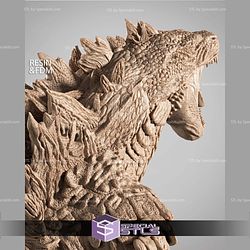 Godzilla Portrait Bust STL Files