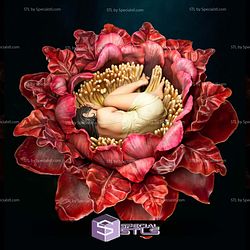 Himlay Girl in flower Fanart STL Files