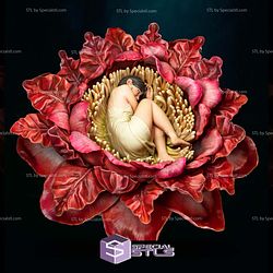 Himlay Girl in flower Fanart STL Files