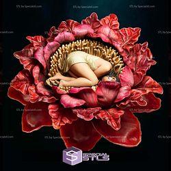 Himlay Girl in flower Fanart STL Files
