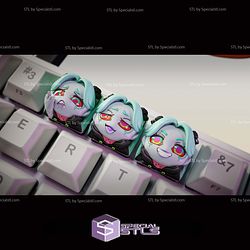 Keycap STL Collection - Rebecca Cyberpunk