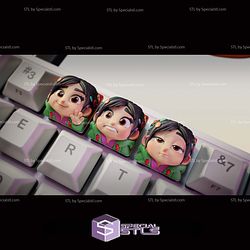 Keycap STL Collection - Vanellope Wreck It Ralph