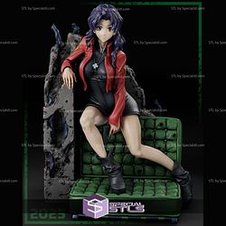 Misato Sofa Neon Genesis Evangelion STL Files