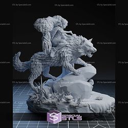 Princess Mononoke on Wolf Forest STL Files