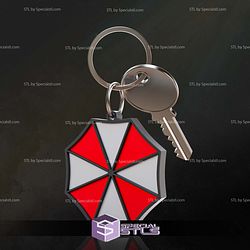 Resident Evil Logo Keychain STL Files