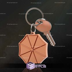 Resident Evil Logo Keychain STL Files