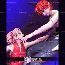 Sakura vs Sasori Battle STL Files