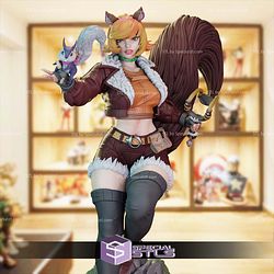 Squirrel Girl Rock Base STL Files