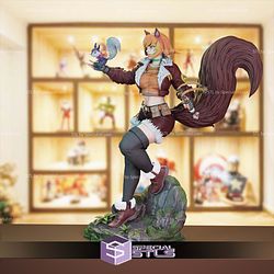 Squirrel Girl Rock Base STL Files