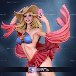 Super Girl Selfie STL Files
