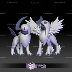 Pokemon STL Collection Absol Mega Evolution