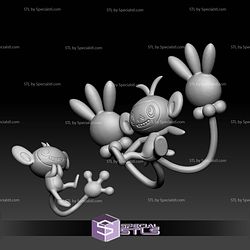 Pokemon STL Collection Aipom and Ambipom