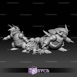Pokemon STL Collection Aron Lairon Aggron Mega Evolution