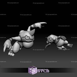 Pokemon STL Collection Croagunk Toxicroak
