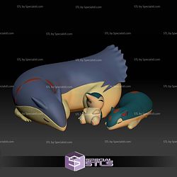 Pokemon STL Collection Cyndaquil Quilava Typhlosion