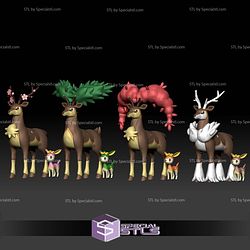 Pokemon STL Collection Deerling Sawsbuck