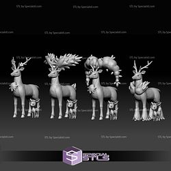 Pokemon STL Collection Deerling Sawsbuck