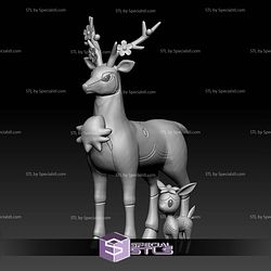 Pokemon STL Collection Deerling Sawsbuck