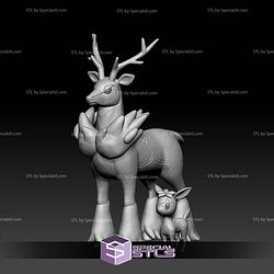 Pokemon STL Collection Deerling Sawsbuck