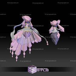 Pokemon STL Collection Diancie Mega Evolution