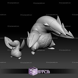 Pokemon STL Collection Drilbur Excadrill
