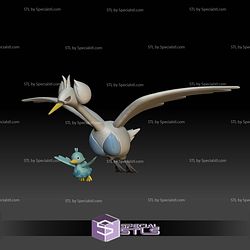 Pokemon STL Collection Ducklett Swanna