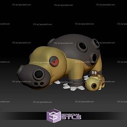 Pokemon STL Collection Hippopotas Hippowdon