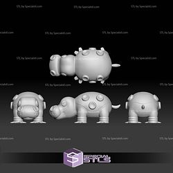 Pokemon STL Collection Hippopotas Hippowdon