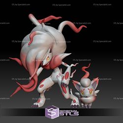 Pokemon STL Collection Hisuian Zorua Zoroark