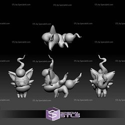 Pokemon STL Collection Hisuian Zorua Zoroark