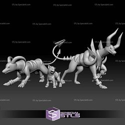 Pokemon STL Collection Houndour Houndoom Mega Evolution