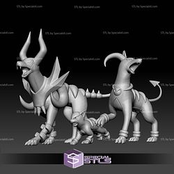 Pokemon STL Collection Houndour Houndoom Mega Evolution V2