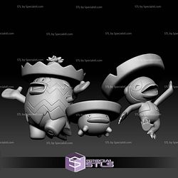 Pokemon STL Collection Lotad Lombre Ludicolo