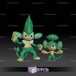 Pokemon STL Collection Pansage Simisage