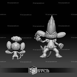 Pokemon STL Collection Pansage Simisage