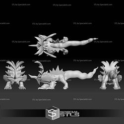 Pokemon STL Collection Paradox Ancient Entei Gouging Fire