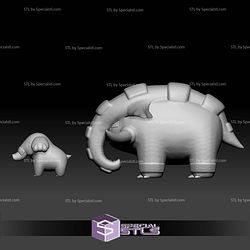 Pokemon STL Collection Phanpy Donphan