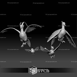 Pokemon STL Collection Pidove Tranquill Unfezant
