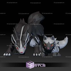 Pokemon STL Collection Poochyena Mightyena