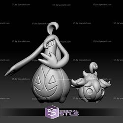 Pokemon STL Collection Pumpkaboo Gourgeist