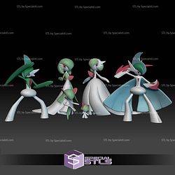 Pokemon STL Collection Ralts Kirlia Gardevoir Gallade Mega