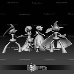 Pokemon STL Collection Ralts Kirlia Gardevoir Gallade Mega