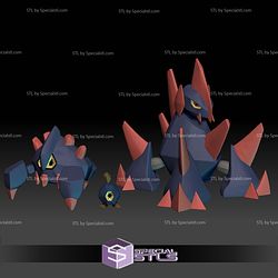 Pokemon STL Collection Roggenrola Boldore Gigalith