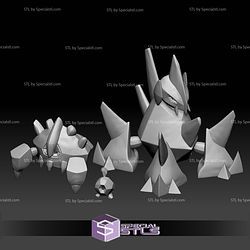 Pokemon STL Collection Roggenrola Boldore Gigalith