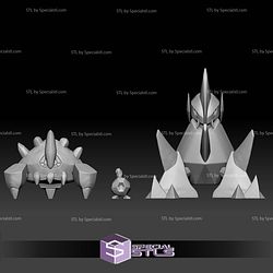 Pokemon STL Collection Roggenrola Boldore Gigalith