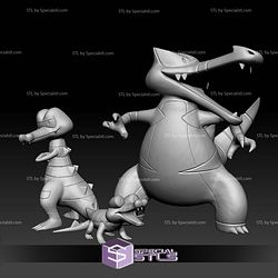 Pokemon STL Collection Sandile Krokorok Krookodile