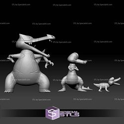 Pokemon STL Collection Sandile Krokorok Krookodile