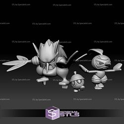 Pokemon STL Collection Seedot Nuzleaf Shiftry