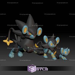 Pokemon STL Collection Shinx Luxio Luxray