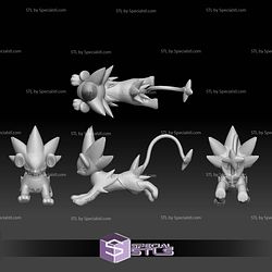 Pokemon STL Collection Shinx Luxio Luxray